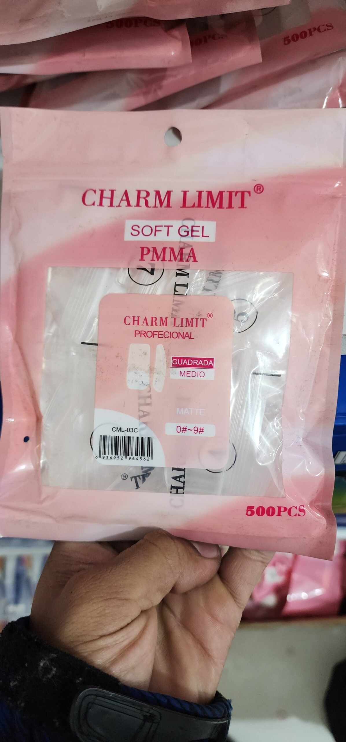 TIPS SOFT GEL CHARM LIMIT BOLSA CUADRADA